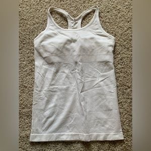 Fitted racerback tank top